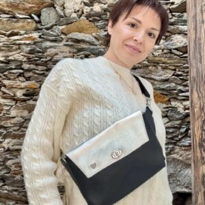 Bauchtasche f&uuml;r Damen aus Orangenleder